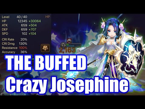 【Summoners War | Curry's RTA】THE BUFFED Crazy Resis 100% Josephine, she is hyper tanky attacker!!!