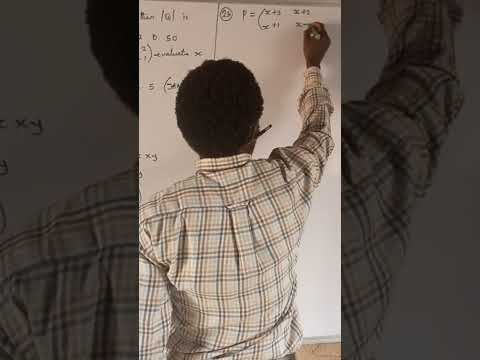 2 X 2 matrices  maths jamb