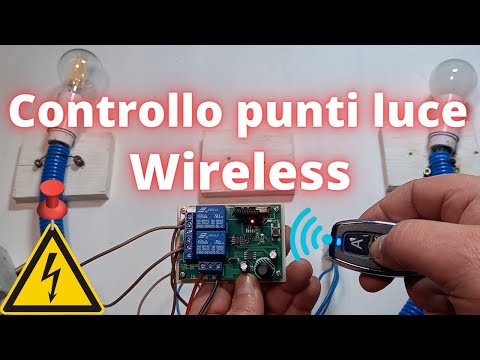 Comandare punti luci con ricevitore 433 Mhz da telecomando