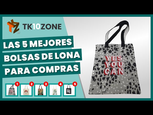 Vídeo relacionado con Santa Perago Bolsa de la compra con estampado de olas azules de algodón orgánico (azul)