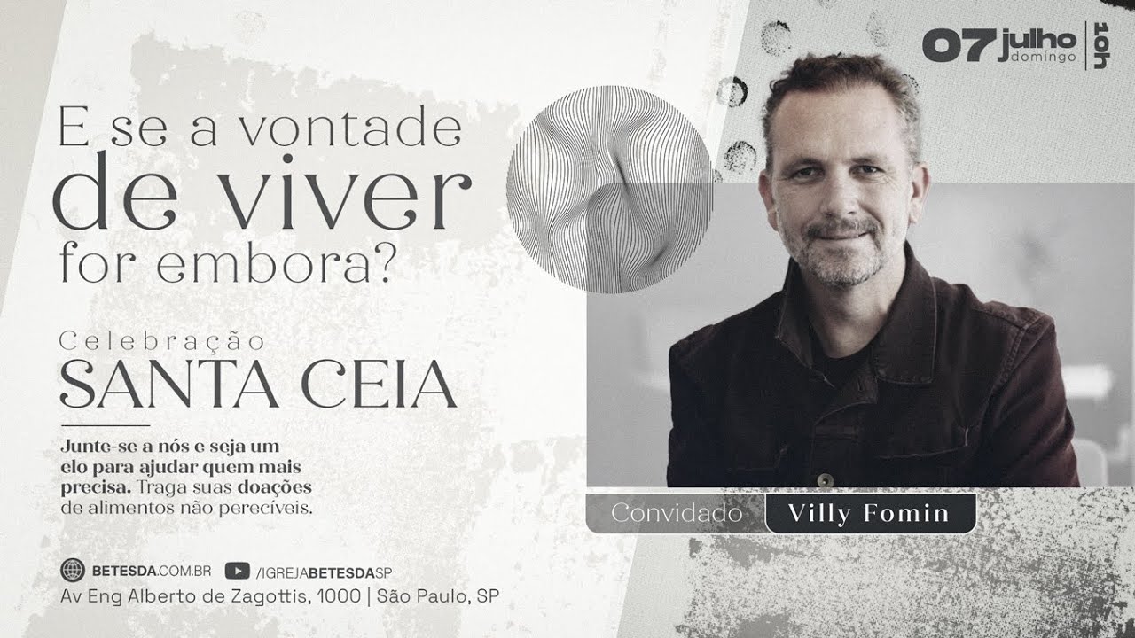 E SE A VONTADE DE VIVER FOR EMBORA ? | VILLY FOMIN | 7/7/24