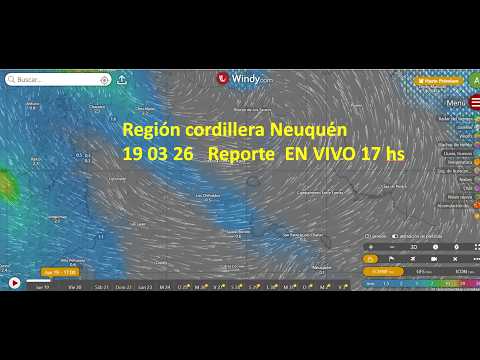 Clima y rutas cordillera Neuquen tardecita 19 03 2026