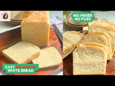 The Easiest White Bread You’ll Ever Make | No Kneading, No Mixer, Just Magic!