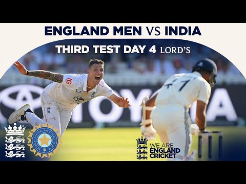 Carse Delivers Hope In Final Overs! | Highlights - England v India Day 4 | Rothesay Test 2025