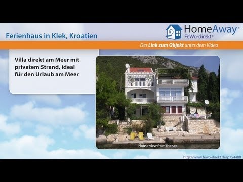 Dalmatien: Villa direkt am Meer mit privatem Strand, ideal für den Urlaub - FeWo-direkt.de Video