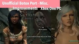 Skyrim SE Xbox One/PC Mods|Unofficial Botox Port - Misc. Improvements