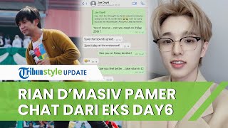Rian D'Masiv Pamer Chat dengan Jae Park Eks Day6, Buat Sejumlah Warganet Iri hingga Ingatkan Ini