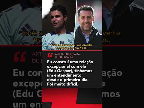 O trabalho com o brasileiro Edu Gaspar deixou saudade para Arteta! #shorts