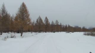 preview picture of video 'Russian van drive in North Mongolia in winter'