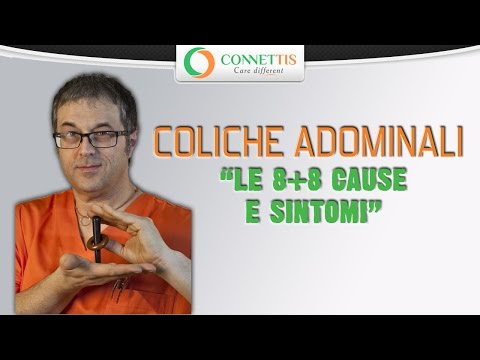 Addome dolente e lombi e isolando sanguinosa Lato dolente destro con rene indietro