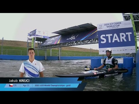 Jakub Krejci, Czechia, Kayak Slalom Final / 2024 ICF Canoe Slalom World Cup Krakow Poland