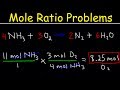 Stoichiometry Mole To Mole Conversions Molar Ratio Practice Problems