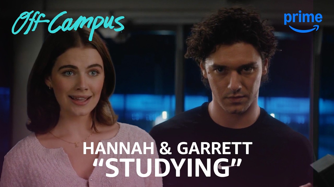 Hannah & Garrett Studying VERY Hard for 5 Minutes | Off Campus | Prime Video
