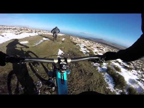 Djouce Grassy Descent in zee snow