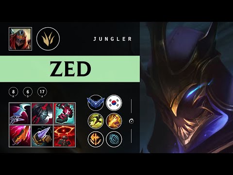 Zed Jungle vs Volibear - KR Diamond Patch 25.24