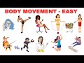 Body Movement Vocabulary Part 1 Easy Common English Words