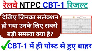 RRB NTPC CBT-1 रिजल्ट में सलेक्टेड अभ्यर्थी जरूर देखें | NTPC 2019 CBT 1 Cut Off Formula