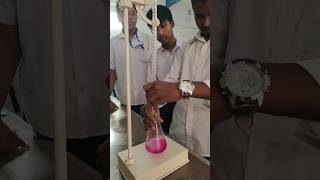 Oxalic Acid Vs NaOH Titration ll Using Phenolphthalein Indicator #ytshorts #youtubeshorts