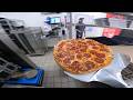 POV Satisfying Domino S Pizza Slicing