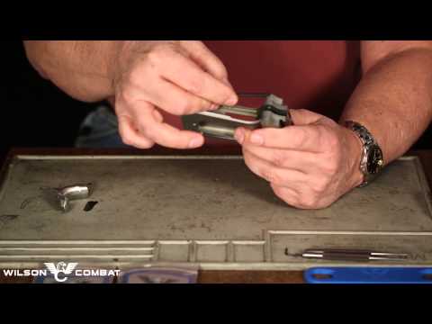 Installation of a #298 beavertail grip safety using the #402 fitting jig