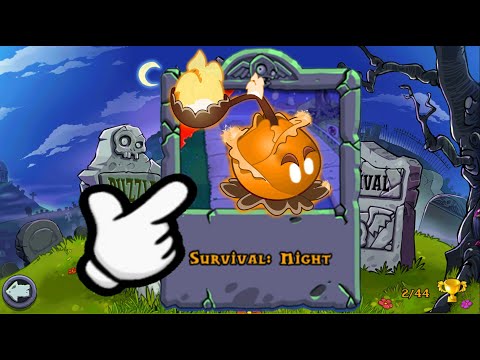 Survival: NIGHT - New mod hack unlock SUPER Cabbage-pult | Plants vs Zombies Crumbs mode