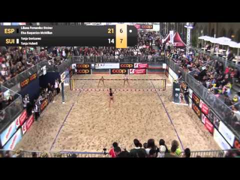 Baquerizo/Liliana (ESP) vs Hüberli/Goricanec (SUI) - Women Coop Beachtour Full Match 26.04.2015