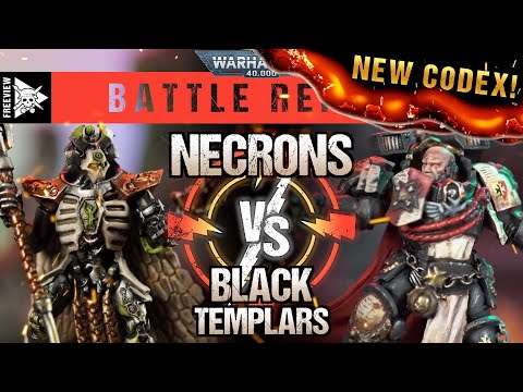 **NEW CODEX!** Necrons vs Black Templars 2000pts | Warhammer 40,000 Battle Report