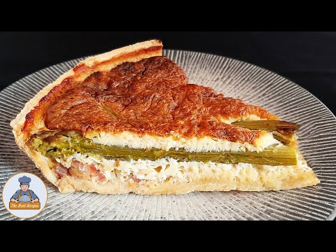 Tarte aux asperges vertes. Une recette de quiche gourmande !