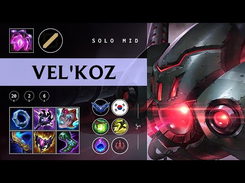 Vel'Koz Mid vs Taliyah - KR Diamond Patch 25.24