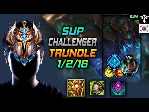 Challenger Trundle Support vs Karma - 챌린저 서폿 트런들 솔라리 빙결 - LOL KR 11.24