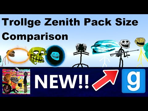 NEW! Trollge Zenith Pack Size comparison - GarrysMod Sandbox (Trollge Mod Pack)