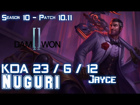 DWG Nuguri JAYCE vs LUCIAN Top - Patch 10.11 KR Ranked