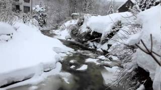 preview picture of video 'River in front of Pension Grüne Insel, Our Appartmenthouse iin Altenau Harz, Germany'