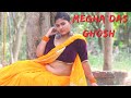 MEGHA DAS GHOSH IN ORANGE CHIFFON SAREE OUTDOOR FASHION VIDEO BONG IN SAREE