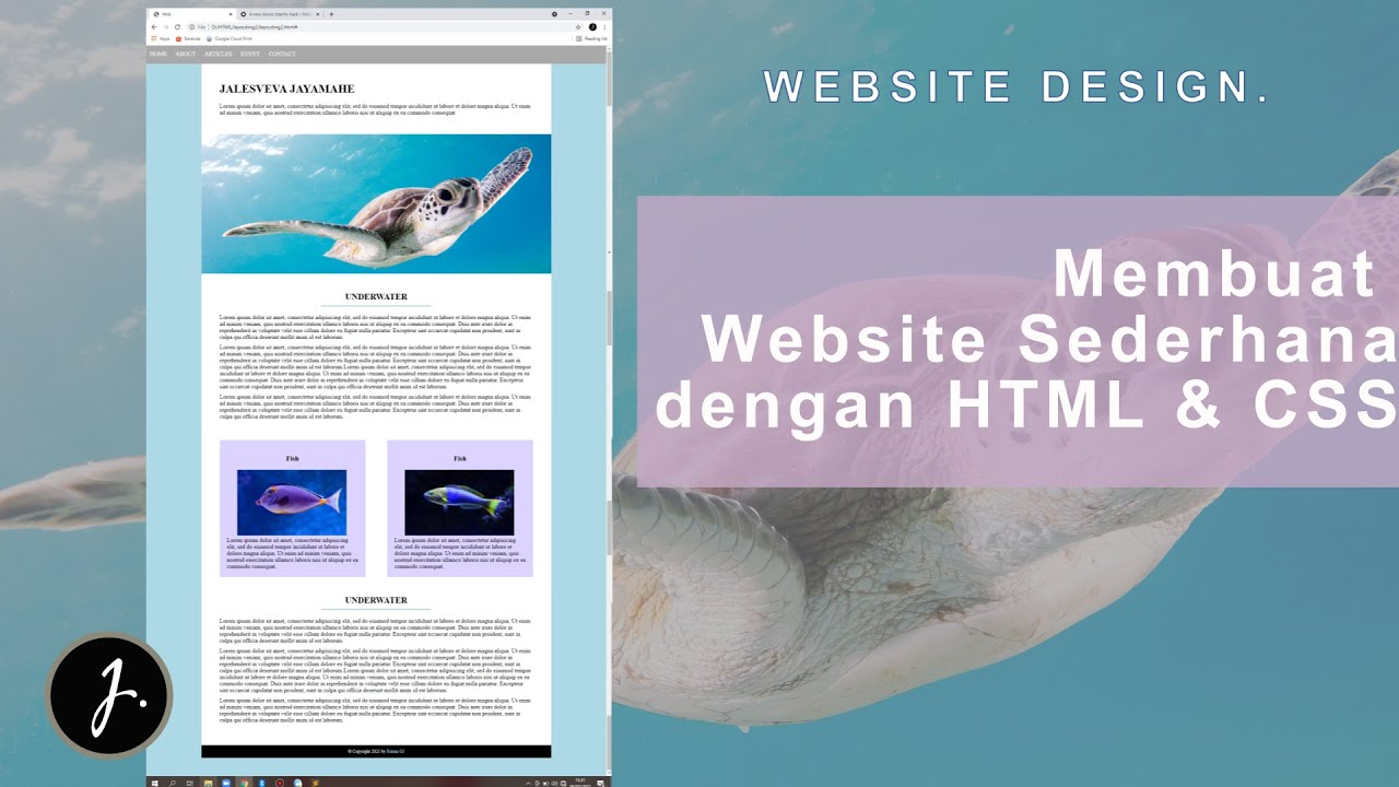 MEMBUAT WEBSITE DENGAN MENGGUNAKAN HTML & CSS UNTUK PEMULA | BELAJAR CODING MULAI DARI MANA