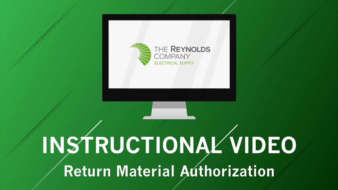 Return Material Authorization