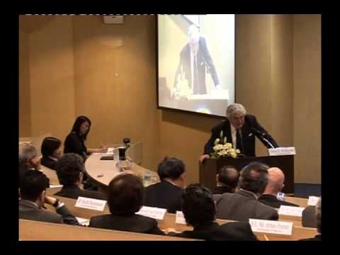 Dr. James Wolfensohn at UTCC, with an introduction by Uwe Morawetz