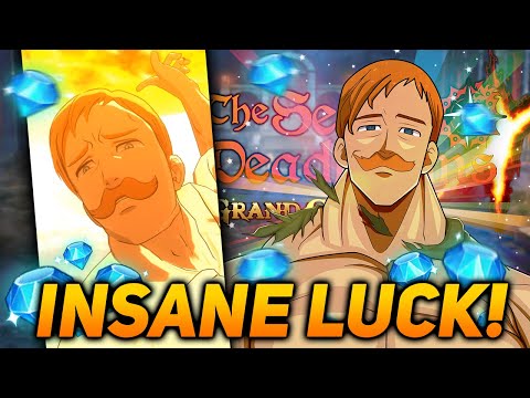 1000 GEMS! My LUCKIEST SUMMONS EVER! ESCANOR Will Be MINE! | Seven Deadly Sins Grand Cross