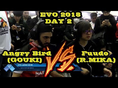 SFV: Evo Japan 2018 Day 2 Top 128 |Fuudo(R.MIKA) VS Nash Angry Bird(GOUKI)