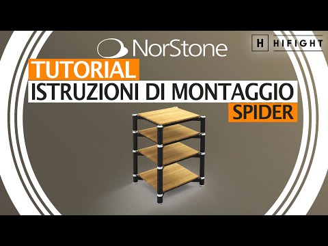 Norstone Spider - Tutorial montaggio mobile rack Hi-Fi componibile