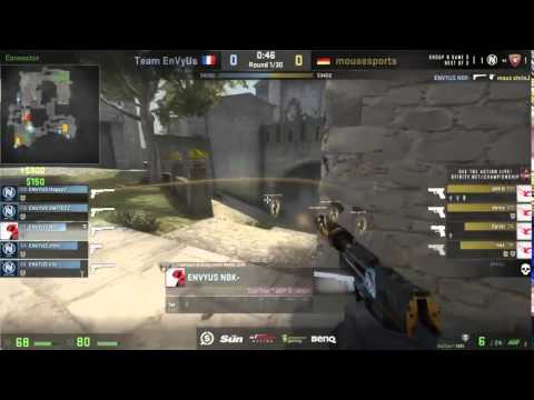NBK 4k Headshots On Pistol Round - EnVyUS vs Mousesports 27.06.15