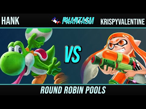 Hank (Yoshi) vs KrispyValentine (Inkling, Sheik) - Phantasm 70 RR Pools