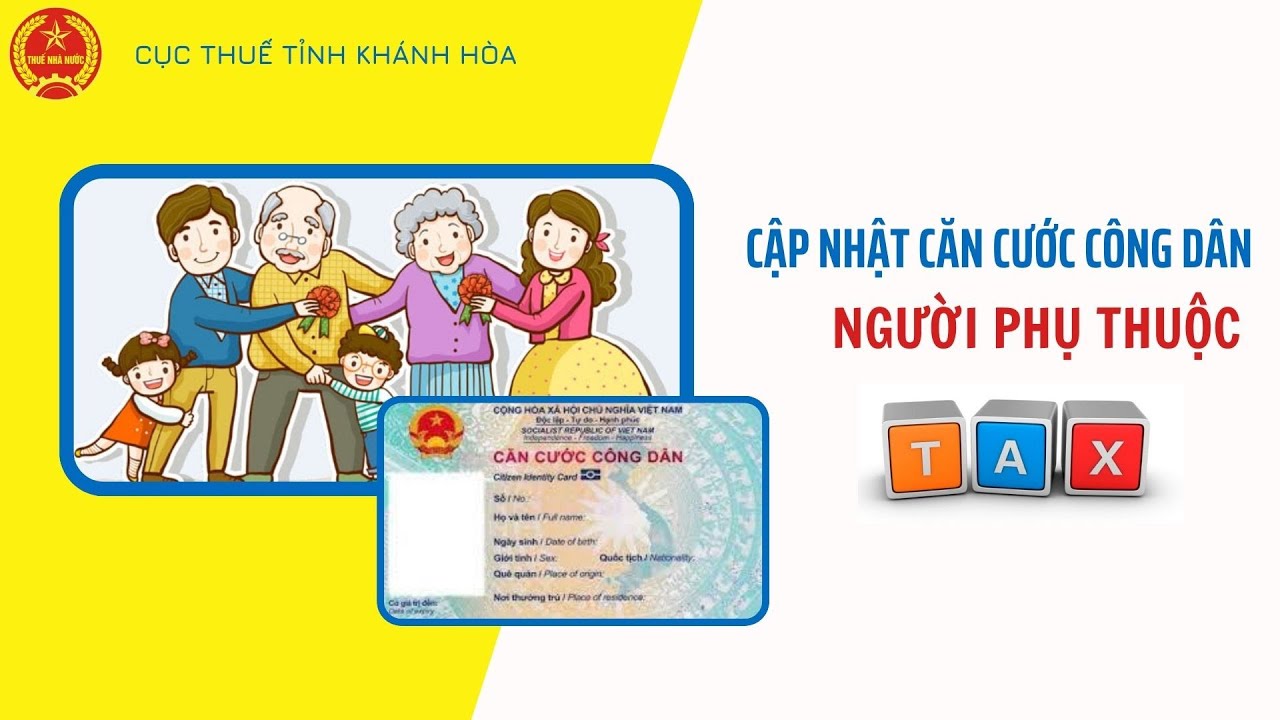 Hướng dẫn cập nhật căn cước công dân của người phụ thuộc