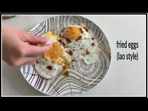 How to make FRIED EGGS Lao Style | House of X Tia