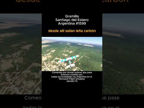 Gramilla, Santiago del Estero desde el Microsoft Flight Simulator #gramilla #santiagodelestero #msfs