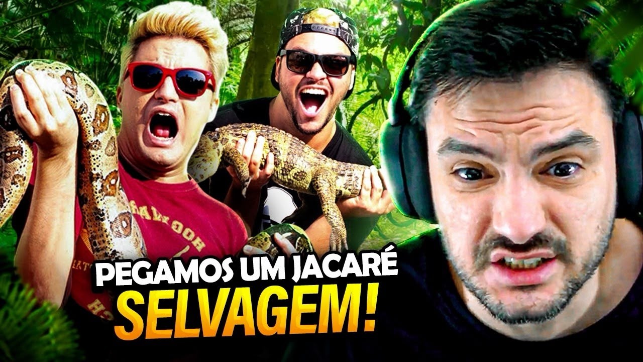 IRMÃOS NETO COM JACARÉ E COBRA GIGANTES!