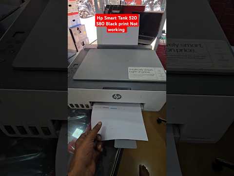 hp Smart Tank 520 580 Black white Print Not properly Head Cleaning #NozzleCheckNotProperly