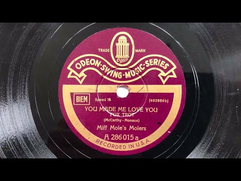 ODEON SWING 286015: MIFF MOLE You Made Me Love You - JOE VENUTI Apple Blossoms 1929 NYC Jazz