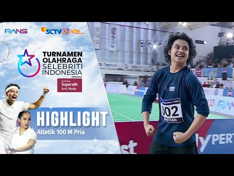 Highlights Atletik 100 M Pria | Turnamen Olahraga Selebriti Indonesia