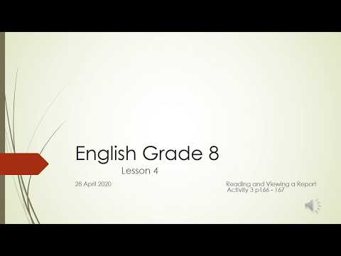 Engels GRAAD 8: 28 April 2020 - periode 2 (2882)